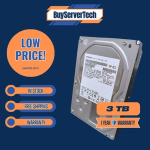 Hitachi Ultrastar HUA723030ALA640 3TB 7200 RPM 64MB SATA 3.0Gb/s 3.5" Hard Drive - Picture 1 of 2
