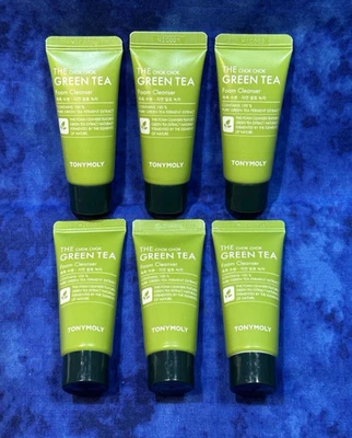Лот из 6 шт. ~ Tony Moly ~ The Chok Chok ~ очищающее средство из пены зеленого чая ~ 20 мл / 0,67 унции - Изображение 1 из 4