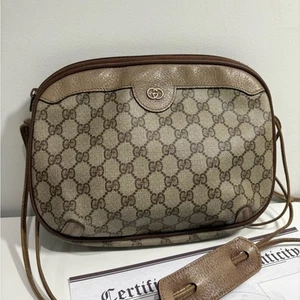Original GUCCI Coated Canvas, Guccisima Vintage Schultertasche mit Zertifikat - Bild 1 von 14