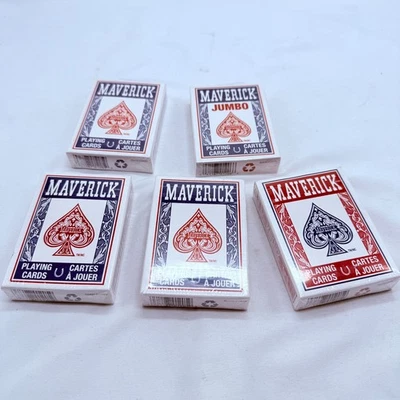 5 packs Maverick Standard Poker Decks Assorted US Playing Cards New - Image 1 of 3