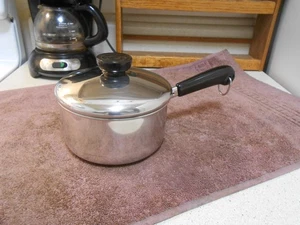 REVERE WARE 1 Qt. Saucepan & Lid Tri-Ply Stainless USA-1996 VERY CLEAN & SHINY! - Picture 1 of 5