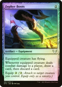 Zephyr Boots FOIL - 261/275 - Uncommon - Strixhaven STA MTG - Picture 1 of 1