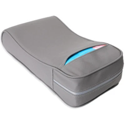 PU Leather Armrest Pad Seat Box Mat for Car Center Console Arm Rest Cushion Gray - Image 1 of 4