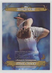 2015 Topps Pro Debut Distinguished Debuts Gold /50 Tyler Kolek #DD-3