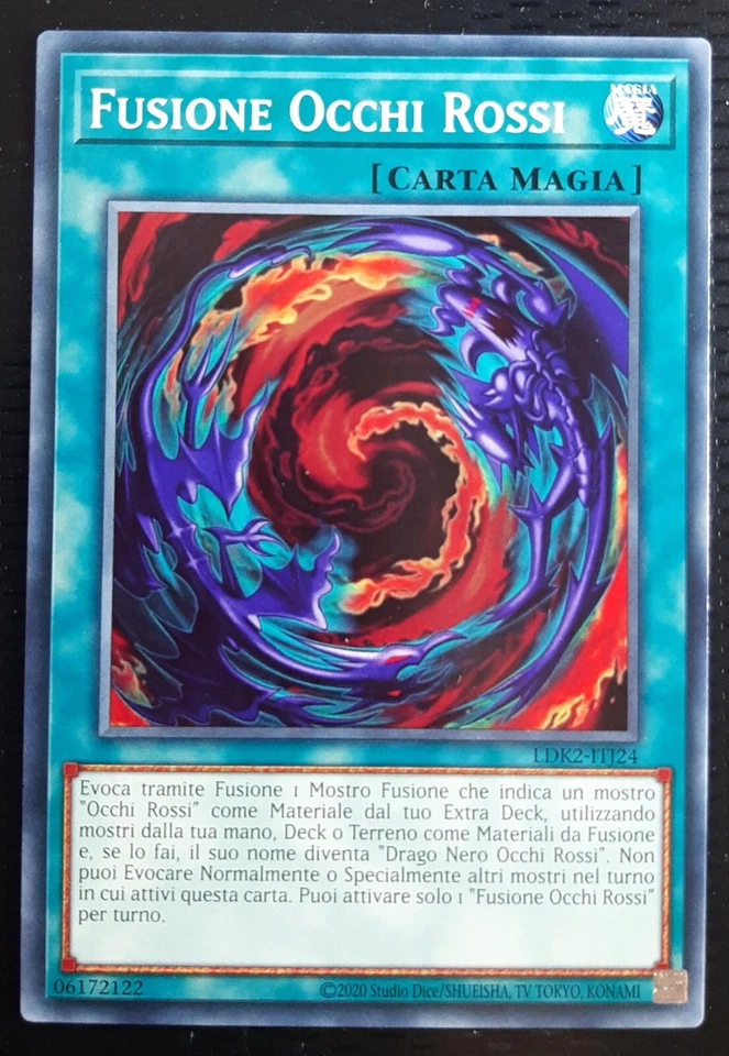 FUSIONE OCCHI ROSSI in Italiano (Red Eyes Fusion)  LDK2-ITJ24 Comune  YUGIOH - Immagine 1 di 1