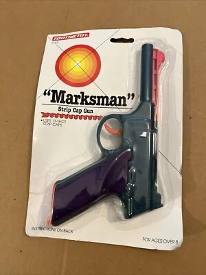 1994 Vintage Tootsietoy Strombecker Marksman Green Purple Orange Strip Cap Gun Foto 1 de 4