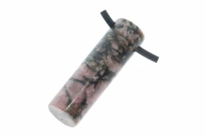  Colgante de joyería de piedras preciosas de rodonita barra perforada 36x10 mm - Imagen 1 de 1