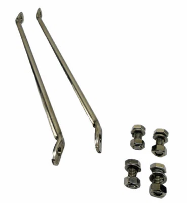 1947-1955 Chevrolet Chevy GMC Pickup Rear Fender Braces 1/2 Ton Stainless Steel - Image 1 of 3