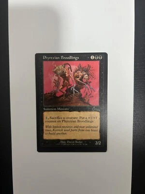 MTG MISPRINT MISCUT ERROR URZA'S LEGACY PHYREXIAN BROODLINGS NM MISCUT ON FRONT - Image 1 of 4