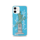 New York travel wanderlust blue nomad Statue of Liberty iPhone Case