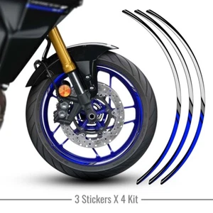 Kit Adesivi Cerchioni compatibile con YAMAHA Tracer 9 GT CI-034-B-NWS - Imagen 1 de 1