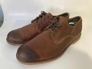 Timberland Ortholite Men Shoe Size 11 Brown A 131M 3791 Brown Distressed Leather - Picture 1 of 10