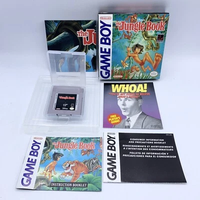 DISNEY’S THE JUNGLE BOOK NINTENDO GAME BOY 1994 Complete In Box W/Poster Tested - Image 1 of 4