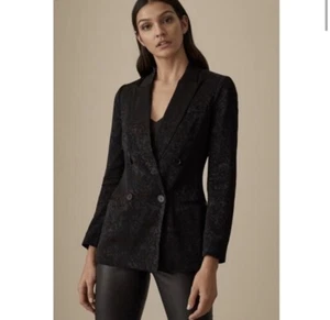 Reiss Zweireiher Dahlien Jaquard Jacke. Neu mit Etikett. Größe 4. Einzelhandel - 700 $ - Bild 1 von 8