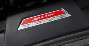 2020-2025 Chevrolet Corvette C8 ZO6 Engine Specification Plaque 87818062 OE - Picture 1 of 2
