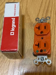 Pass & Seymour Legrand Hospital Grade Receptacle IG8300 20A Orange New - Picture 1 of 3