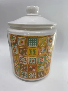 Vintage Avon Patchwork Cookie Jar - Picture 1 of 9