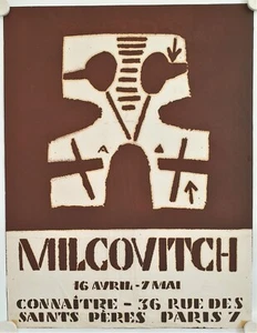 Affiche MILCOVITCH Exposition Années '70 Paris - Picture 1 of 1