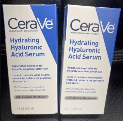 2X CeraVe Hydrating Hyaluronic Acid Serum Moisturising Serum 30ml UK - Image 1 of 4