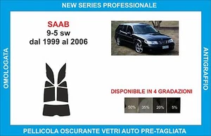 pellicole oscuranti vetri saab 9-5 sw dal 1999-2006 kit posteriore - Imagen 1 de 1