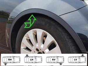 Citroën Jumpy 07-16 Radlaufleisten Schwarz Vorne Hinten Satz 4 Stück Zierleisten - Bild 1 von 5