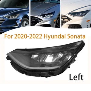 For Hyundai Sonata 2020 2021 2022 Driver Left Side LED Headlight Black Lamp - Picture 1 of 12
