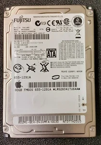 Lot of 2 Fujitsu 80GB SATA 5400RPM 2.5" MHV2080BH Laptop HDD - Picture 1 of 2