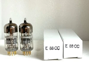 2 NOS tubes E88CC 6922 matched pair Siemens Munich 1966 A6 2E A-Getter - Picture 1 of 5