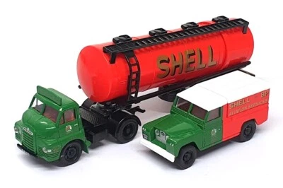 Corgi 1/50 & 1/43 Scale 31005 Bedford Artic Cylindrical Tanker & Land Rover Set - Image 1 of 4