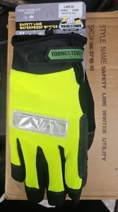 Youngstown Glove 08-3710-10-L Safety Lime Utility Glove Large - Picture 1 of 3