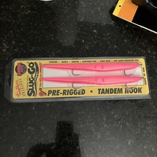 VTG Herb Reed's SLUG-GO Incredible Action 9" Fishing Lure Pink Pre-Rigged Tandem