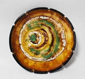ELLIS MID CENTURY VINTAGE AUSTRALIAN STUDIO POTTERY ASHTRAY MCM SIGNED 108 - Picture 1 of 9