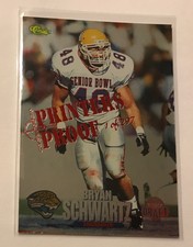 1995 Classic NFL Draft Silver Printers Proof Insert #’d to /297 Bryan Schwartz