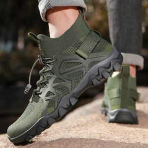 Herren Wasser Schuhe Surf Atmungsaktiv Mesh Stiefel Junge Rutschfest Hoch Turnschuhe Wandern - Bild 1 von 31