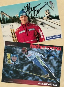 Hannu MANNINEN (1) 2 TOP Autogramm Bilder - Print Copys + Signierte AK SKI - WM - Bild 1 von 1