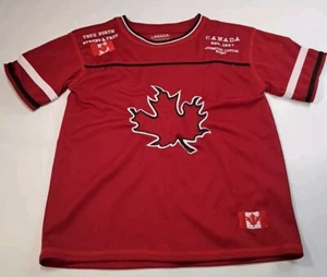 Team Canada Hockey Jersey Canada Athletics YOUTH M Red Maple Leaf Embroidered - Picture 1 of 10