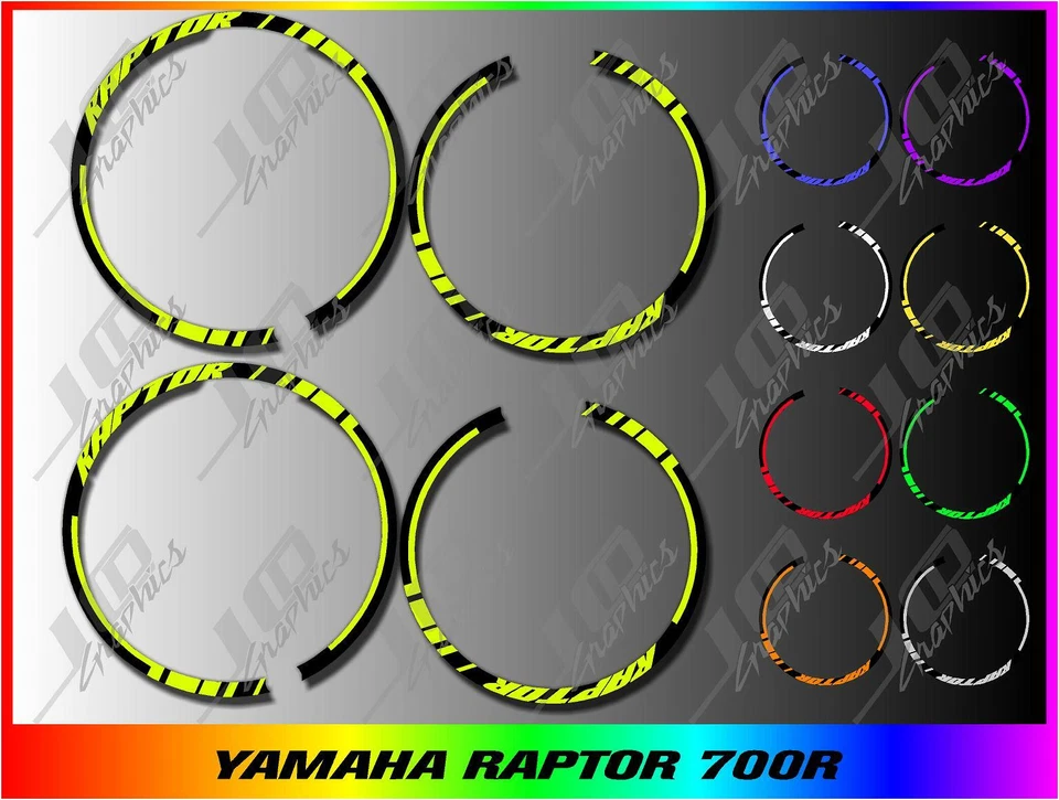 Yamaha Raptor 700R Rims Decals Stickers .. - Image 1 of 1