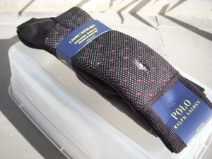 Polo Ralph Lauren Dress Socks Men Black/Gray 3 Pairs of Socks Super Soft NWT - Picture 1 of 16