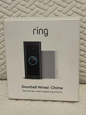 Timbre con cable Ring 2 vías Talk HD video vista en vivo alertas inteligentes con timbre nuevo en caja Foto 1 de 4