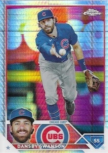 2023 Topps Chrome Dansby Swanson Prism Refractor - Picture 1 of 2