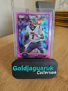 C.J. Stroud, Houston Texans, 2024 Topps Chrome, Rookie, Pink Refractor - Picture 1 of 2