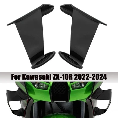 For Kawasaki Ninja ZX-10R 2021-2024 Side Winglets Spoiler Fairing ABS Glossy - Изображение 1 из 4