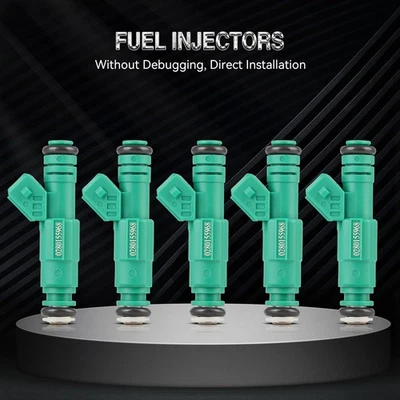 5 Fuel Injectors For Volvo V70 2004-2007 S60 2003-2007 2.5L Volvo C70 2.4L 2004 - Изображение 1 из 4
