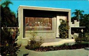 Vintage Postkarte - Mosaik Repro. Leonardo Da Vincis "Das letzte Abendmahl" - Lake Wales, FL. - Bild 1 von 2