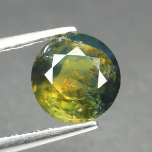 1.40ct Pretty Round Cut 6.4 x 6.3 MM 100% Natural Blue Green Australian Sapphire - Picture 1 of 5
