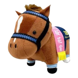 Daiwa Scarlet Horse Plush Toy - Thoroughbred Collection, 15cm, New, Japan - Picture 1 of 2
