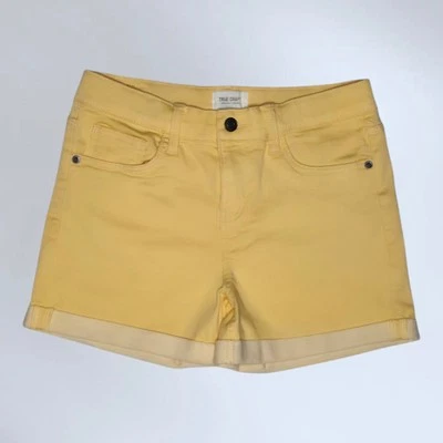 Pantalones Cortos Vaqueros True Craft Niñas Amarillos Talla 16📏28" Tiro Medio Elastizados - Nuevos con Etiquetas Foto 1 de 4