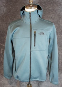The North Face Men's Apex Risor Hoodie Softshell Jacket Size Med Conquer Blue - Picture 1 of 13