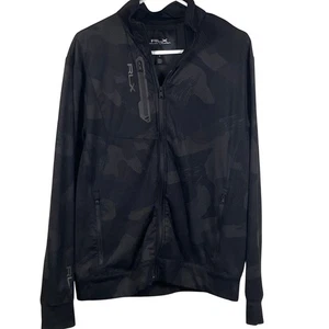 RLX Ralph Lauren Jacket Mens Medium Camouflage Black Golf Full Zip *SAMPLE* - Picture 1 of 5