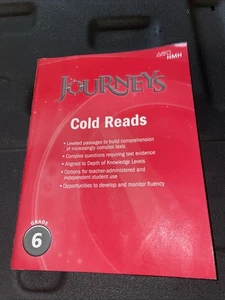 JOURNEYS: COLD READS GRADE 6 By Houghton Mifflin Harcourt **Mint Condition** - Picture 1 of 5